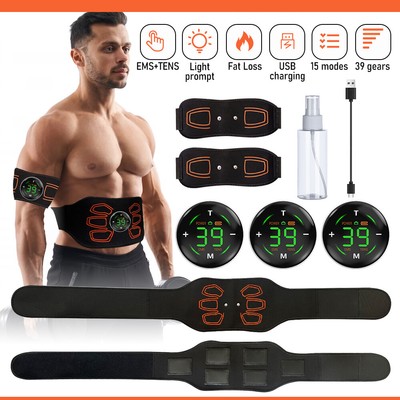 EMS Abdominal ABS Muscle Stimulater Training Toner Fitness Workout Belt Exercise