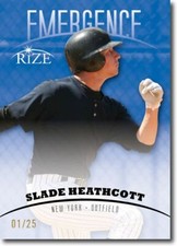 SLADE HEATHCOTT 2012 Rize Rookie Emerald BLUE Paragon EMERGENCE RC #/25