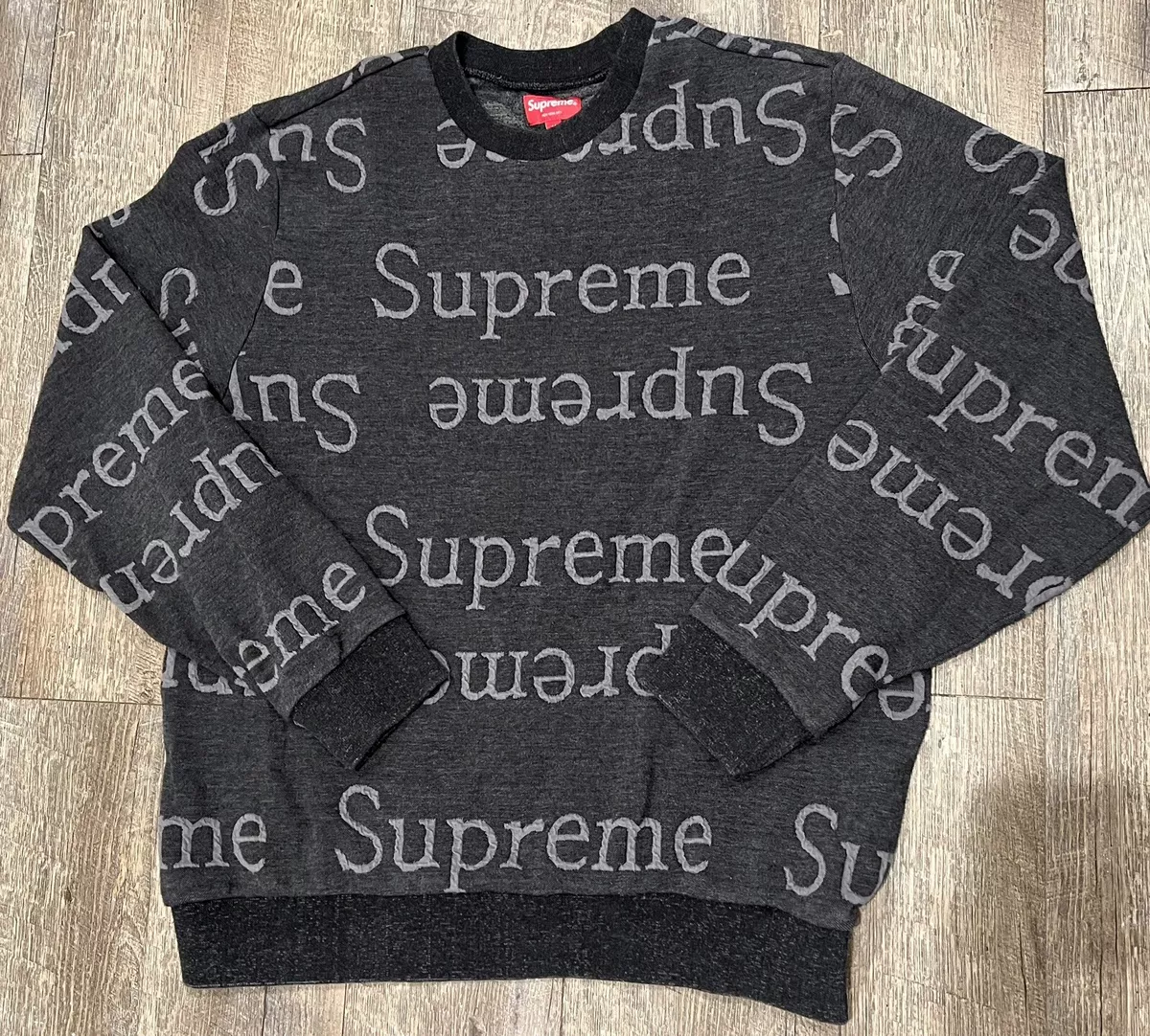 Supreme Jacquard Logo Crewneck size Medium