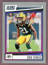 2022 Score Football Scorecard #99 Eric Stokes (Packers)