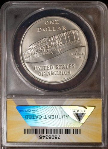 2003-P $1 First Flight Dollar MS 69 New ANACS # 7505345 + Bonus - Picture 2 of 2
