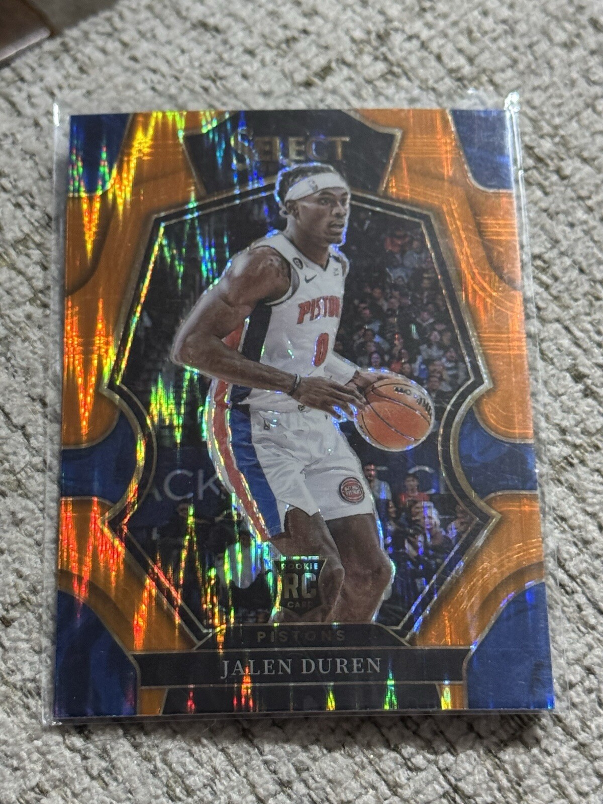 2022-23 Jalen Duren Panini Select Orange Flash Rookie RC #176