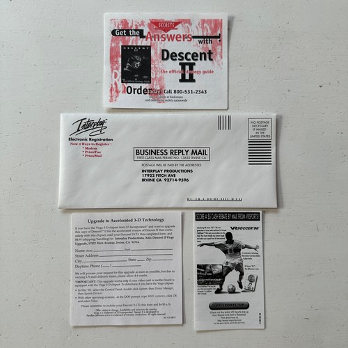 Descent II PC CD-ROM Windows 95 Interplay Big Box - Picture 9 of 13