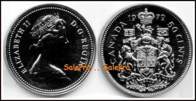 CANADA 1979 CANADIAN JUBILEE QUEEN ELIZABETH 1/2 HALF DOLLAR 50