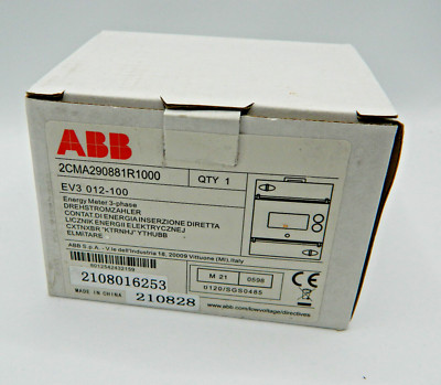 1x ABB EV3 Energiemessgerät Energiemeter Ev3 012-100 - 2CMA290881R1000