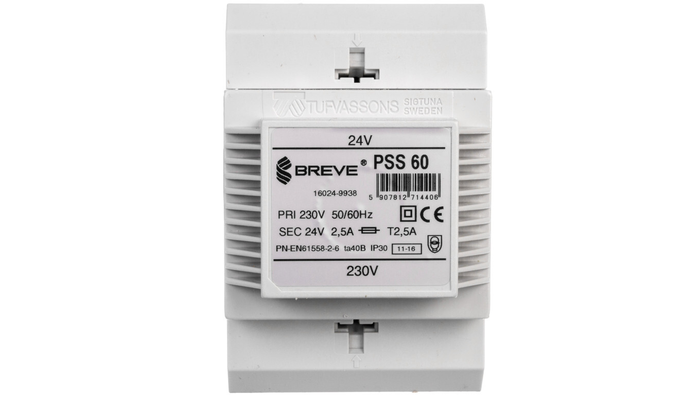 1-phase modular transformer PSS 60VA 230 / 24V 16024-9938 /T2UK