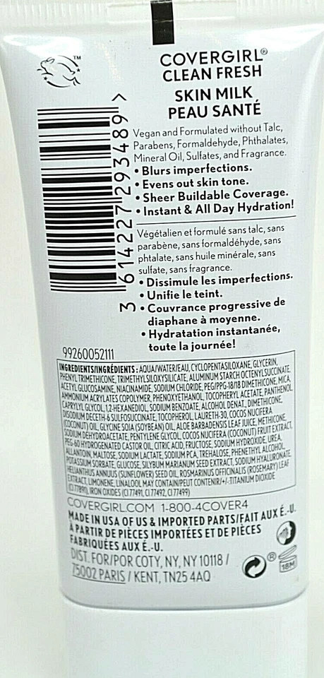 Covergirl, Clean Fresh Skin Milk Foundation, Deep/Dark, 30 ml (1 fl. oz.) - Image 2 of 2
