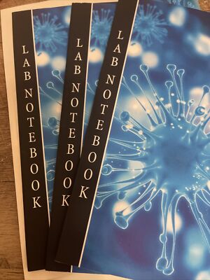 3LAB NOTEBOOK: CHEMISTRY LABORATORY GRID RULED SIZE 8X10 By John Book Publishing