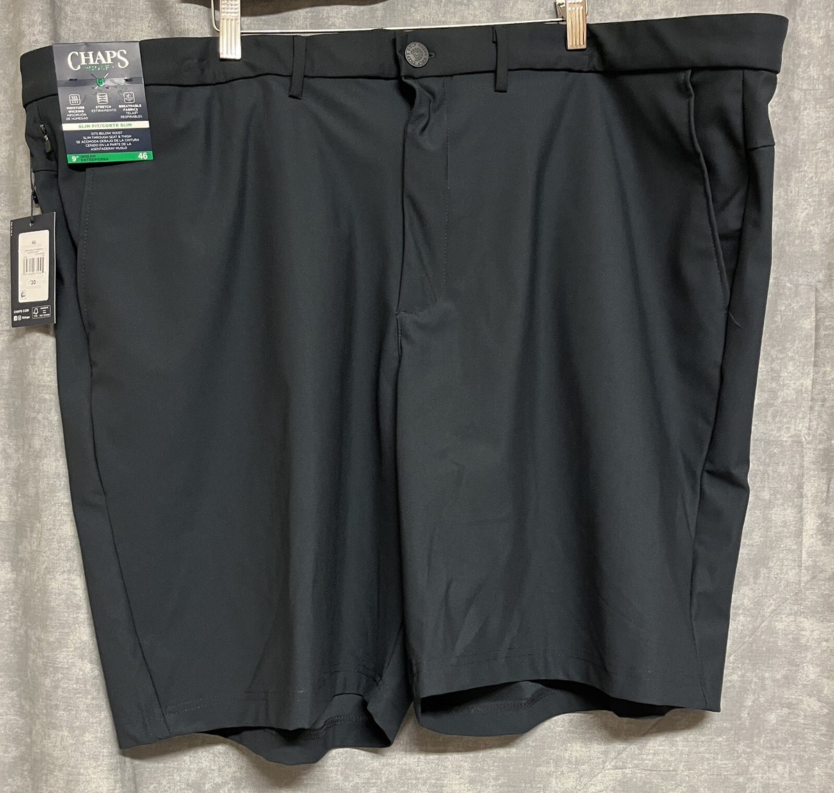 NEW men's size 46 Chaps Golf Shorts slim fit 9” inseam American