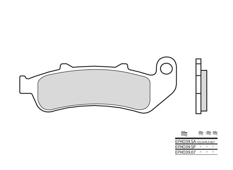 Plaquettes de frein avant Brembo 38800292 endurance thermique sur Honda CBR1000F