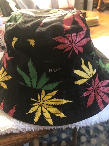 Huf  Plant All Over Logo Print Bucket Men's Hat