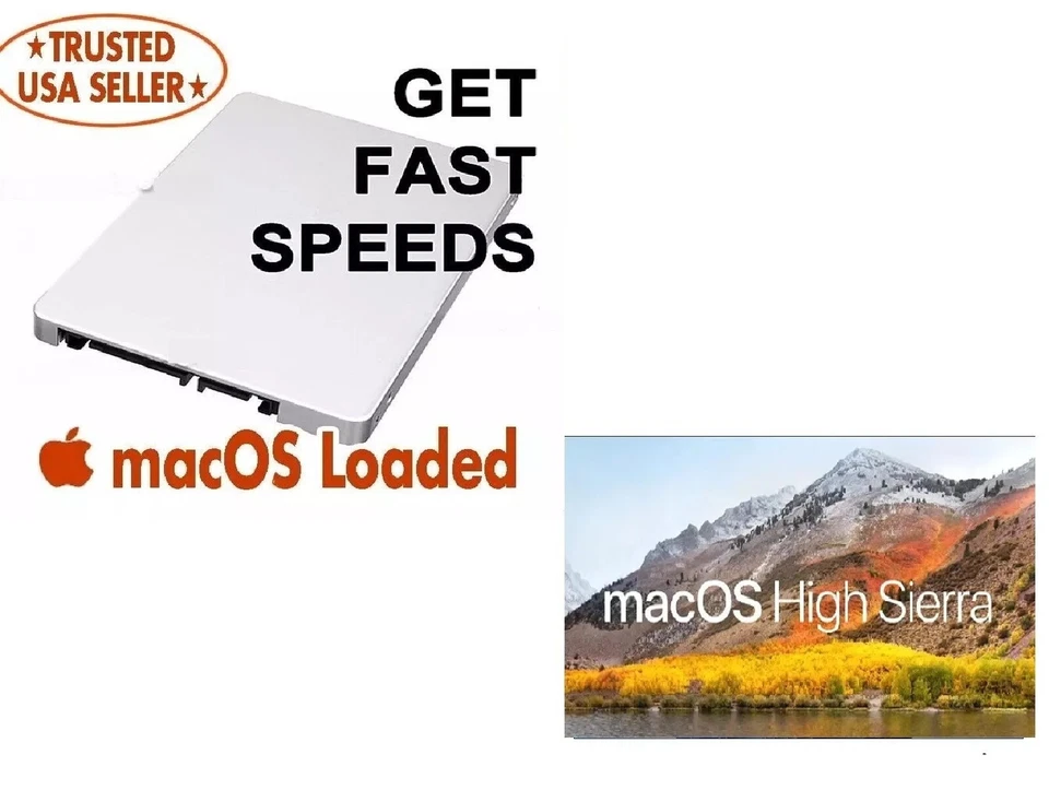 Pre-Loaded High Sierra 128GB SSD for MacBook Pro, Mini & iMac A1278 A1286 A1297 - Image 2 of 4