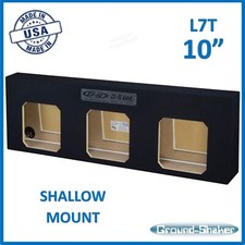10" Triple Sealed L7T Shallow Mount Sub Box Slim Speaker Box Solo Baric