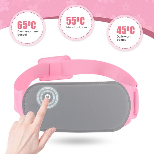 Electric Heating Menstrual Vibration Pad Belt For Period Pain Relief Cramps 2024 - Picture 8 of 9