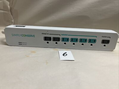 Simply Conserve Advanced Energy Saving Surge Protector 7-Outlet