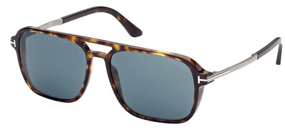 Tom Ford CROSBY FT 0910 Dark Havana/Blue (52V) Sunglasses