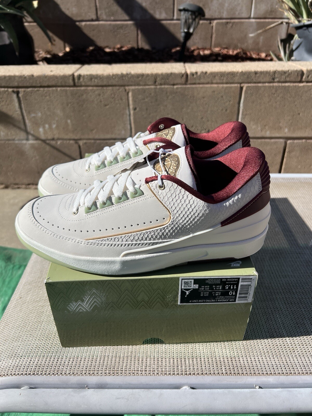 Air Jordan 2 Retro Low 'Year of the Dragon' CNY (HM0358-100) Men’s Size 10