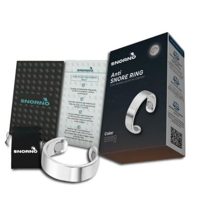 Snorno Anti-Snore Ring - Natural Solution for Sleep Apnea, Boosts Sleep Quality
