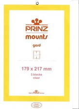 3 Prinz CLEAR Mounts 179 x 217 Library of Congress FREE U.S.Shipping w/$60 Order