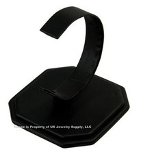 6 Black Velvet Watch Jewelry Display Stands 3 1/4"W x 3 1/4"D x 3 3/4"H