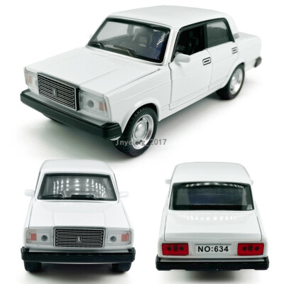 1:32 Lada VAZ Model Car Diecast Toy Cars Boys Toys Kids Gifts Pull Back White