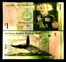 Kingdom Of Tonga $1 Banknote World Paper Money UNC Currency Bill Note  