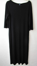GAP Women’s Black Long Sleeve Scoop Neck Dress Sz L Rayon