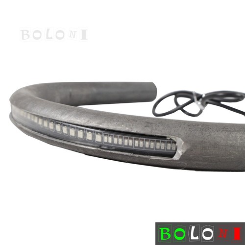 For Honda CB 7/8" Cafe Racer Upswept Rear Seat Hoop Frame Loop LED Brake Light - Picture 9 of 10