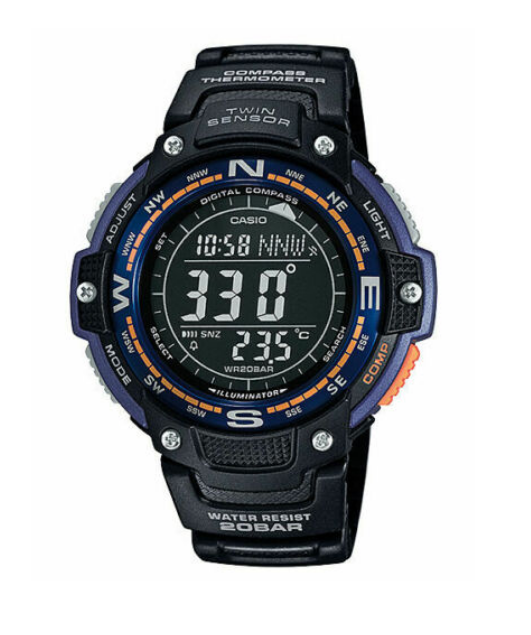 Mens Casio 3157 SGW 100 Twin Sensor 200m WR Compass Thermometer for sale  online | eBay