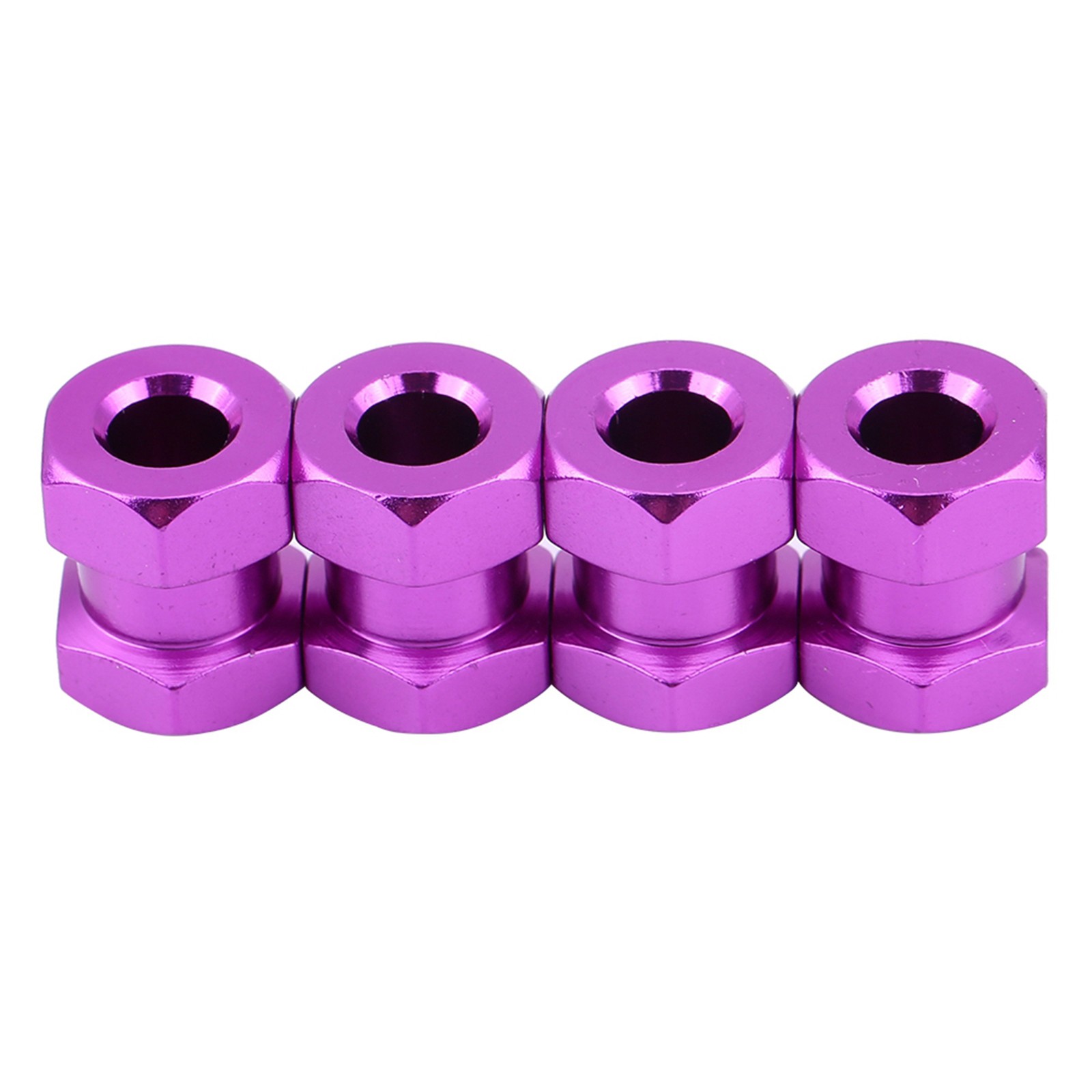 (15MM Purple)12mm Hex Adapter Eco-Friendly 4pcs RC Wheel Hub Adapte Durable HG
