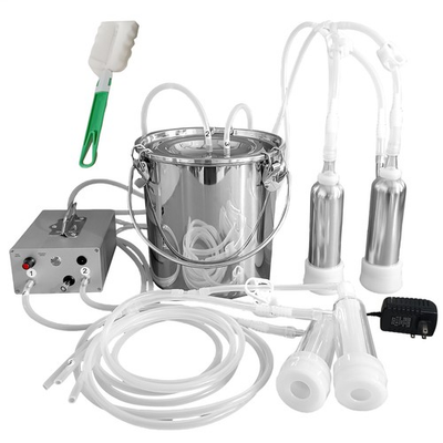 #ad 9L Electric Milking Machine Vacuum Impulse Pump Cow Milker Stainless steel New $90.59