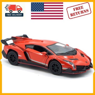 Lamborghini Veneno 1:36 Scale Die-Cast Toy Car with Pullback Action - 5 Inch