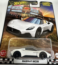Maserati MC 20 Pure White Hot Wheels Boulevard Premium Nuevo en Paquete