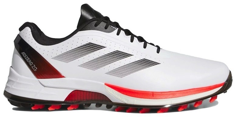 Size 11.5 - adidas Adizero ZG Spikeless Golf White Lucid Red  display picture 1