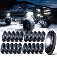 LEDMIRCY LED Rock Lights 20PCS White for Off Road Truck ATV SUV RZR Car Boat