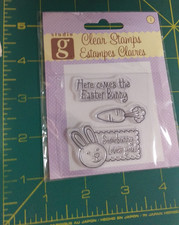 Unused Studio G Clear Stamps EASTER BUNNY VC0038 Series 63 Hot Fudge Studio