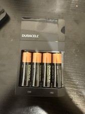 Duracell NiMH AA/AAA Battery Charger with 4 Rechargeable Batteries, Wall Plug