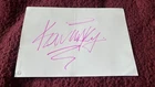 Carte Dédicacée Autograph DJ KAVINSKY