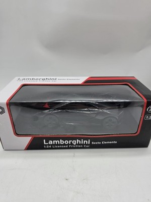 Lamborghini Sesto Elemento 1:24 Licensed Friction Car Black And Red by Braha New