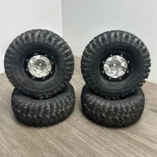 Pit Bull Tires 1.9 Rock Beast XOR Crawler Tires Alloy Set 1.9 Beadlock Rims (4)