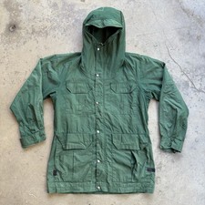 VTG North Face Hooded Jacket Forest Green Men's XL Made in the USA Brown Label