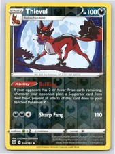 2022 POKEMON THIEVUL ASTRAL RADIANCE 104/189 REVERSE HOLO R NM A83677 FREE S&H