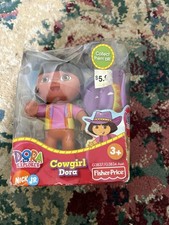 Dora the Explorer Cowgirl Dora Doll Fisher-Price New Sealed Damaged Box