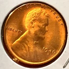 1946-S Lincoln Wheat Cent Penny GEM RED BU From an Original Bank Roll