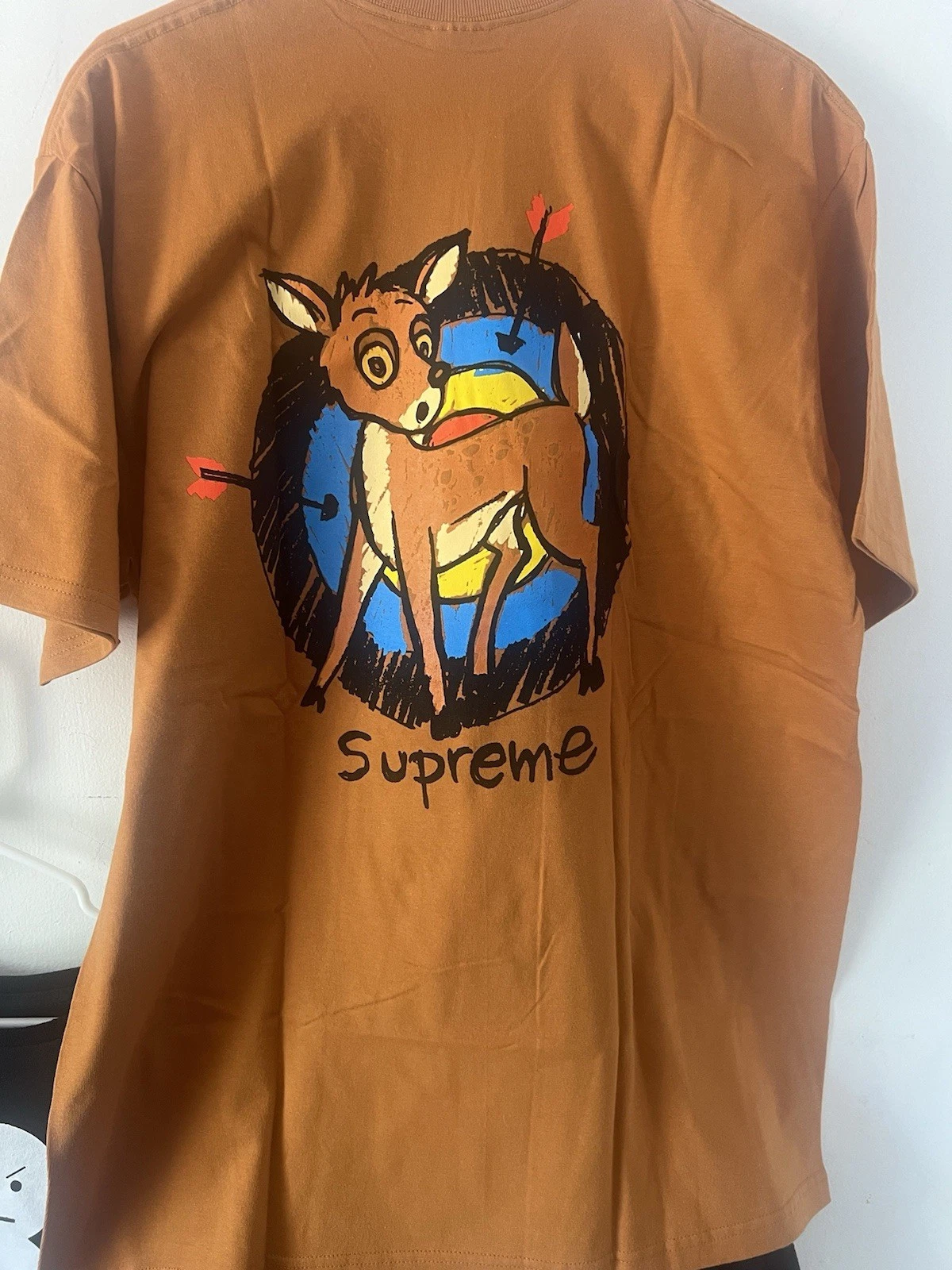 Tee shirt Supreme Deer orange brûlé taille : L neuf