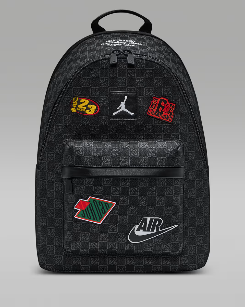 Jordan Air Monogram Backpack 20L🔥New Black Bookbag School Bag