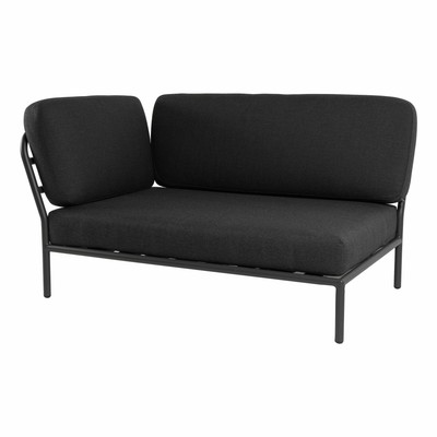 Houe Lounge Sofa Level Stoff Basic Dark Grey Grau Gestell Alu Pulverbeschichtet