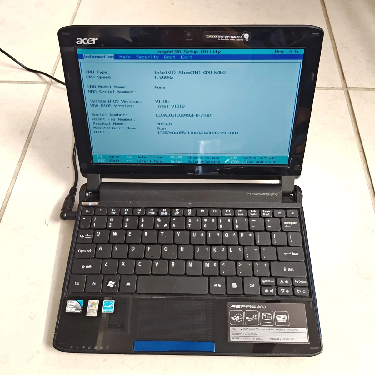 Acer Aspire One Nav50 In Pc Laptops & Netbooks for sale - eBay