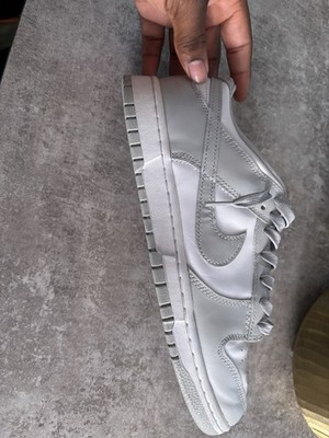 Nike Dunk Lows Size 10.5Grey And White Worn With Out Box!￼