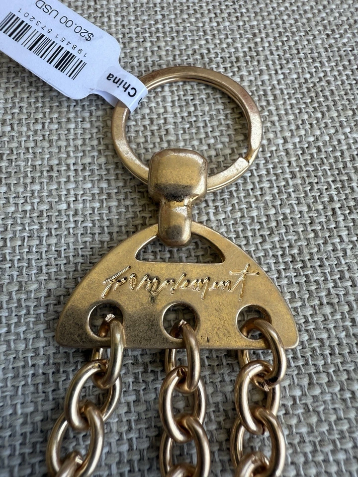 Free People FP Movimiento Triple Dije Llavero Ropa Activa Metal Dijes Llavero Foto 2 de 4